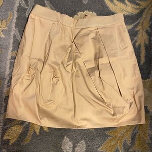 J. Crew Gold Mini Tulip Skirt